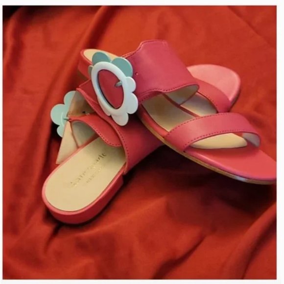 Kate Spade pink fabi sandals size 5.5 / 6 nwot - Picture 4 of 6
